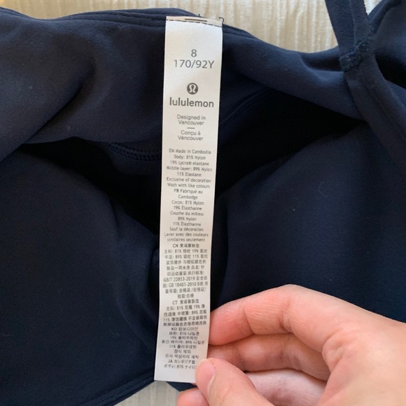 NWT lululemon align tank true navy size 8 - Picture 4 of 5